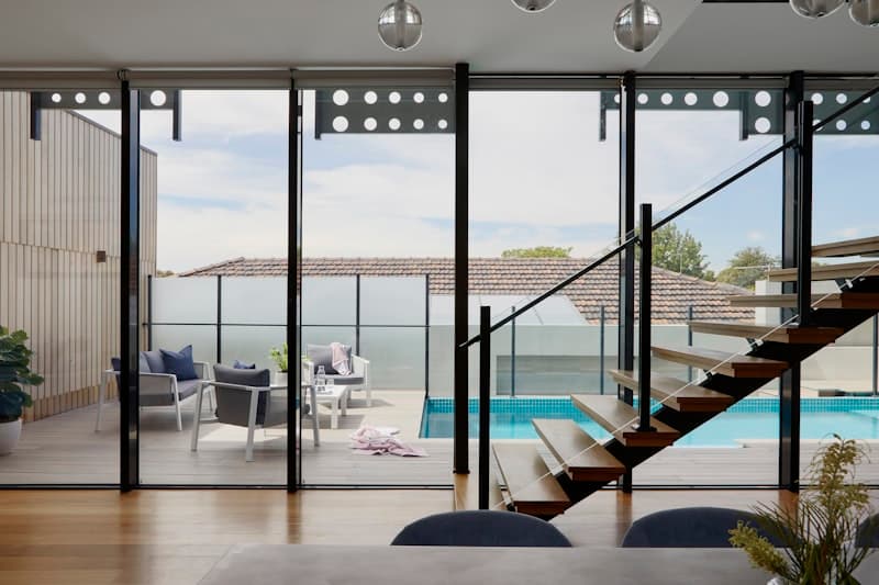 Modern rental property with welcoming entrance
